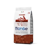 Comida para Perro Monge Cordero Arroz y Papa 12kg